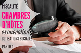 chambre hote exonération cotisations sociales